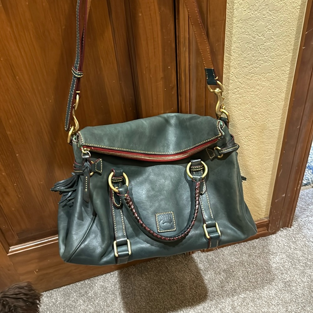 Dooney and Bourke hunter green satchel